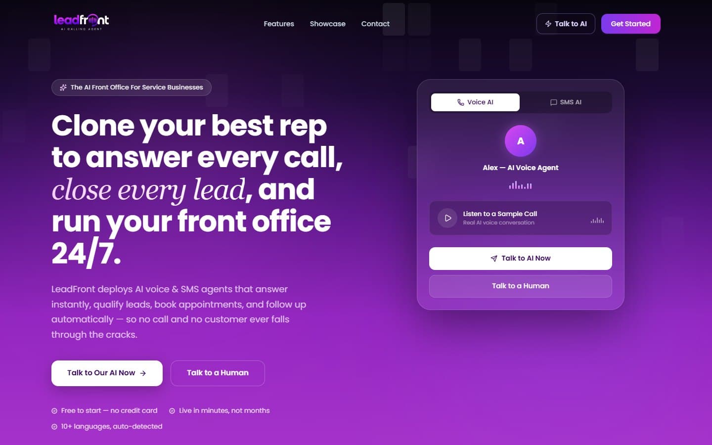 LeadFront — The AI front office for service businesses