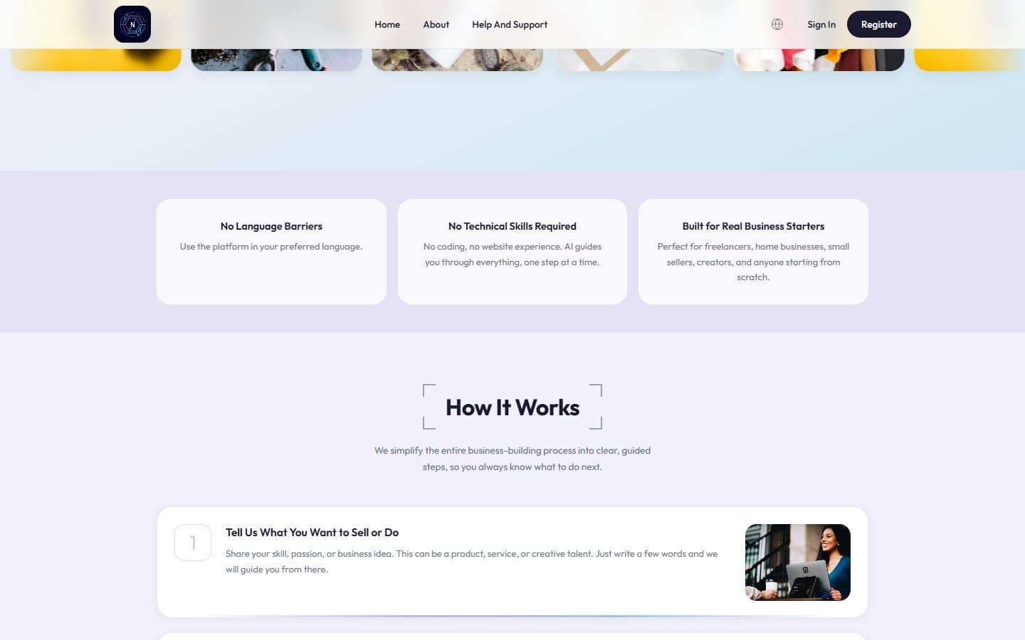 NexpreneurAI how it works — idea, AI business plan, AI growth tools